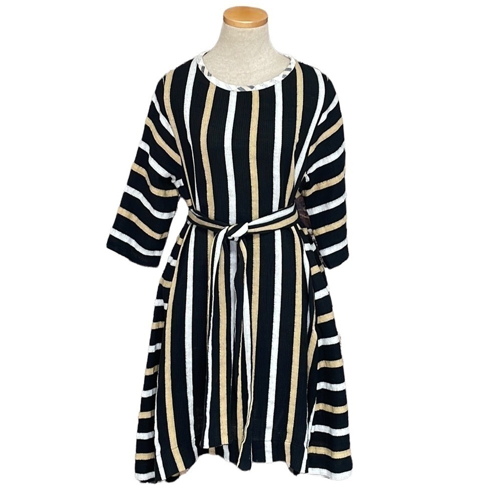 Ace & Jig Dress Margot Archive Black Stripes NWT Size Small